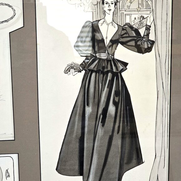 Fashion Montage Art Ink Wash Illustration - Picture 4 of 6